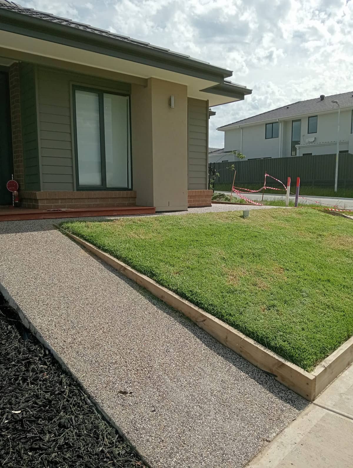 New Build Front Yard — after